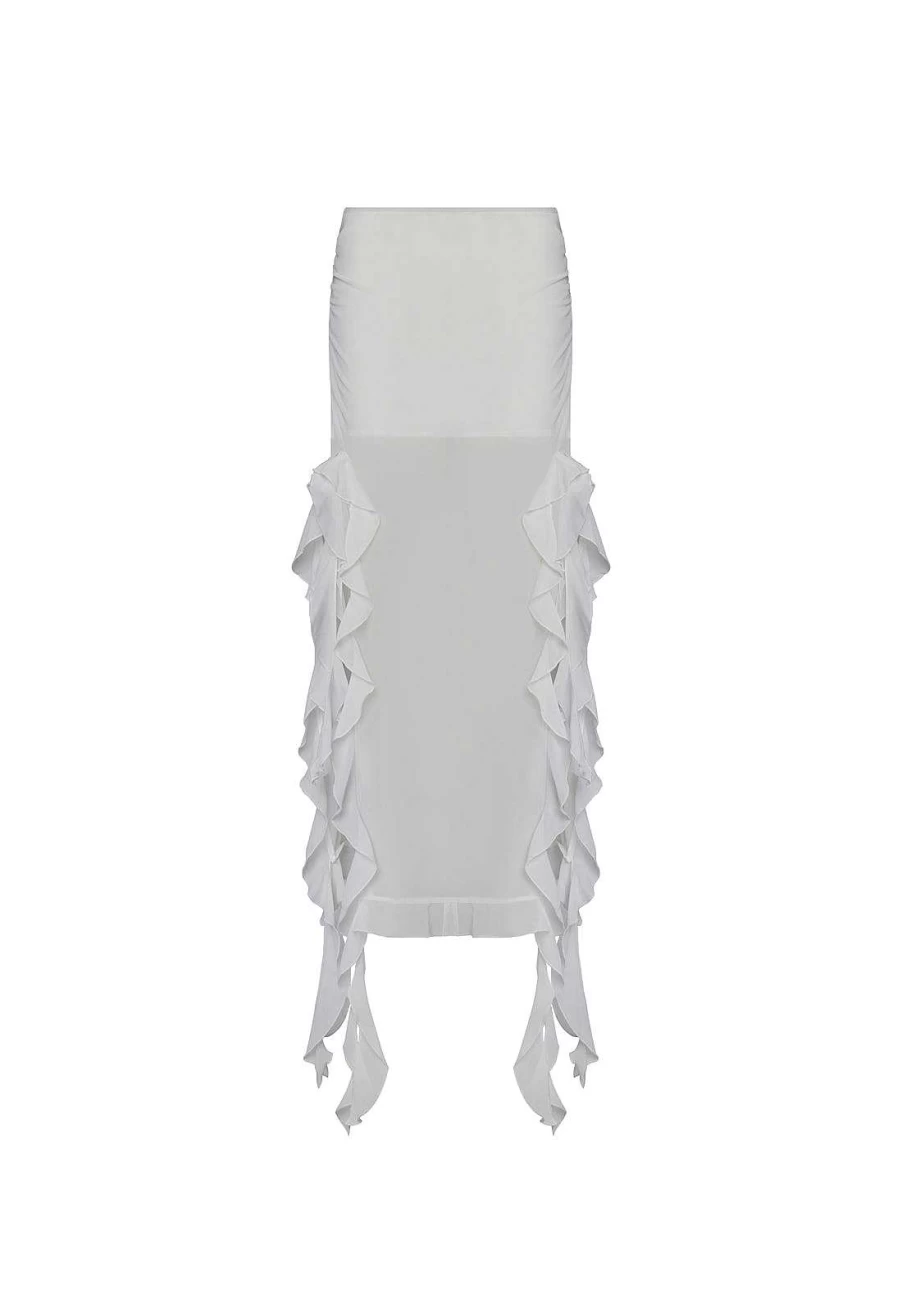 Lioness Women's Rendezvous Skirt | Flowy High-Waist Casual Mid-Length Design