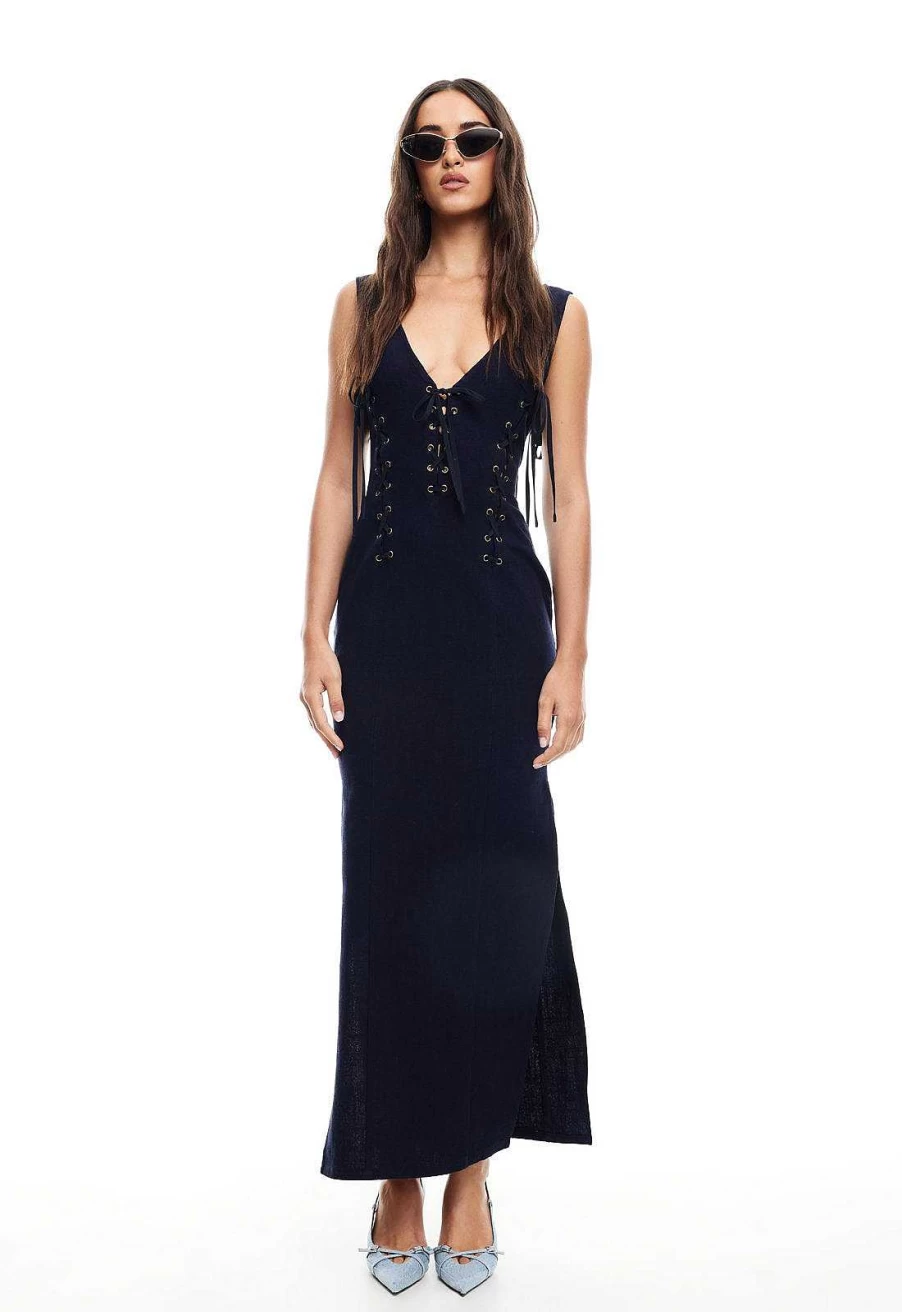 Lioness Women's Dreamscape Maxi Summer Dress - Boho Beach Vacation Long Flowy Dress