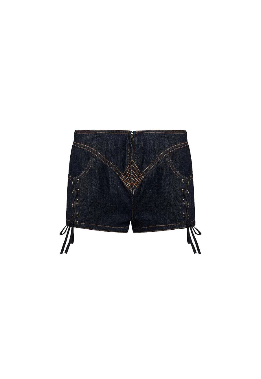 Lioness Women's High-Waisted Daydream Mini Shorts | Summer Casual Stretch Denim