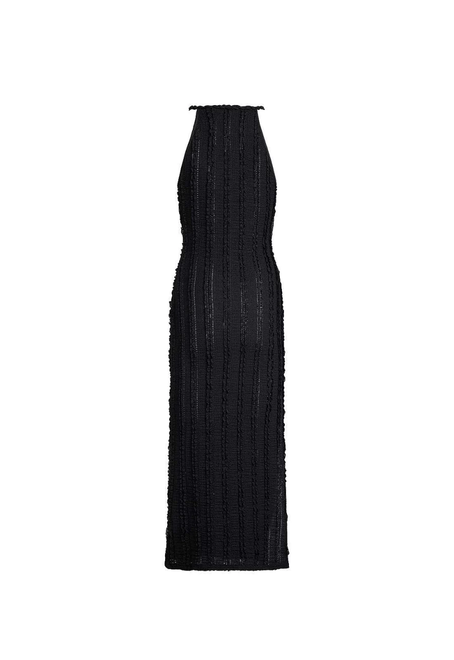 Lioness Women's Double Strap Midi Dress - Summer Casual Knee-Length Strap Detail Dress