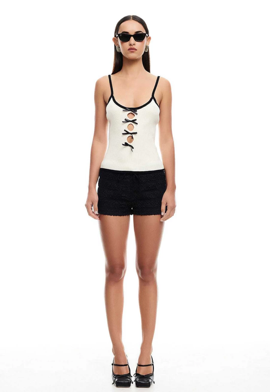 Lioness Women's Kiss Me Cami Sleeveless Stretch Tank Top for Everyday Comfort