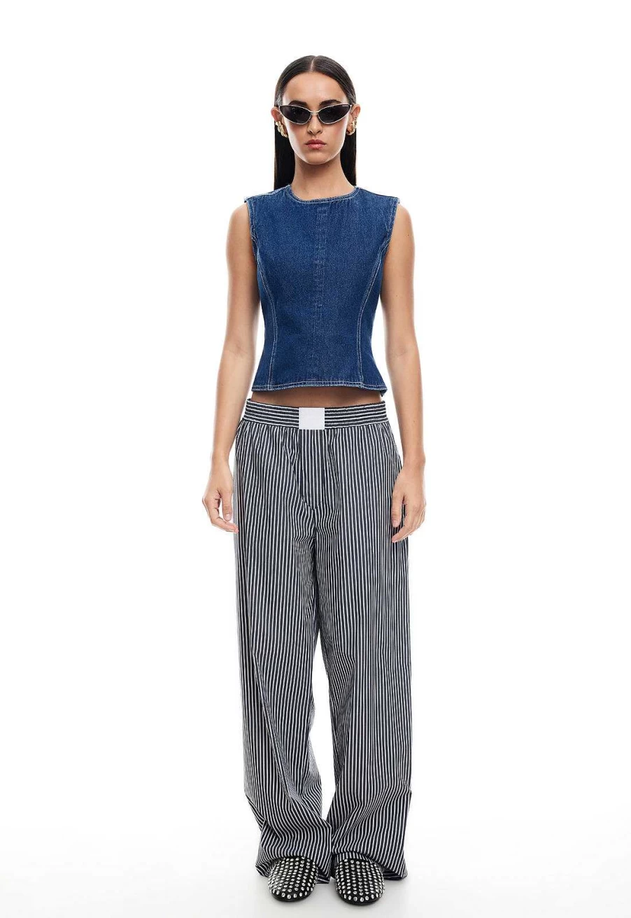 Lioness Women's Cobain High-Waisted Slim Fit Trousers for Everyday Comfort