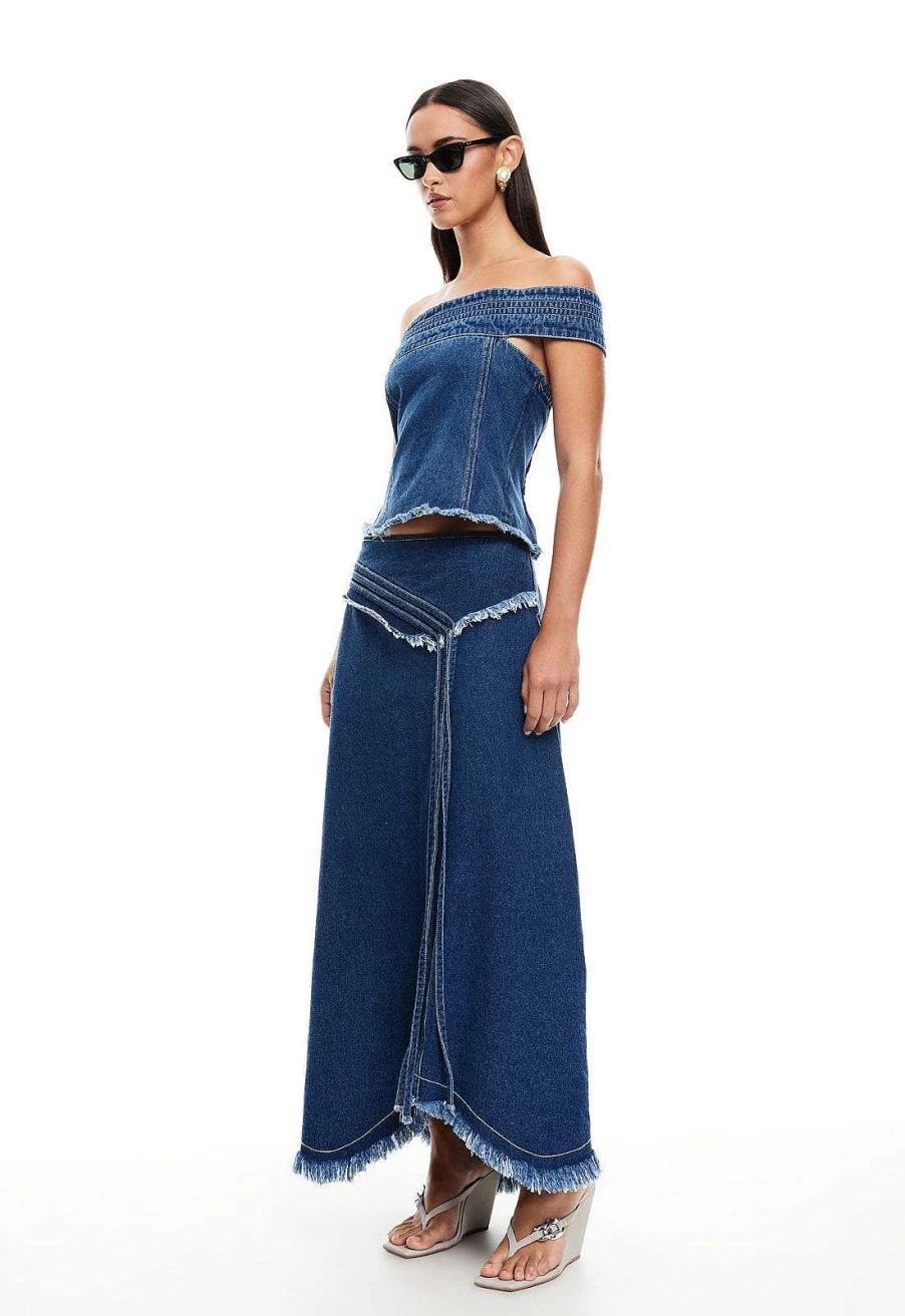Lioness Women's Denim Button-Up Shirt | Casual Chic Everyday Top