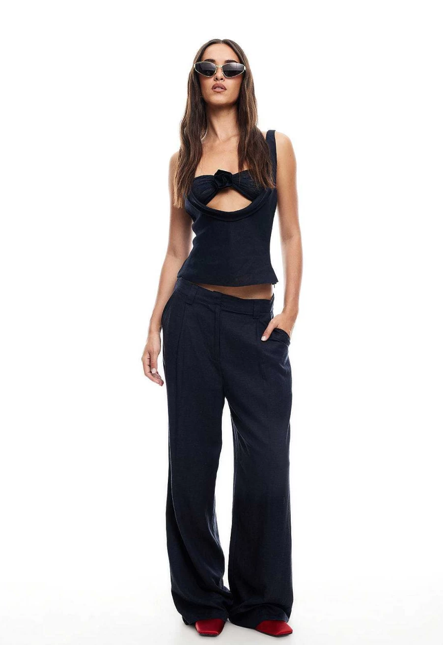 Lioness Women's La Quinta High-Waisted Slim Fit Pants