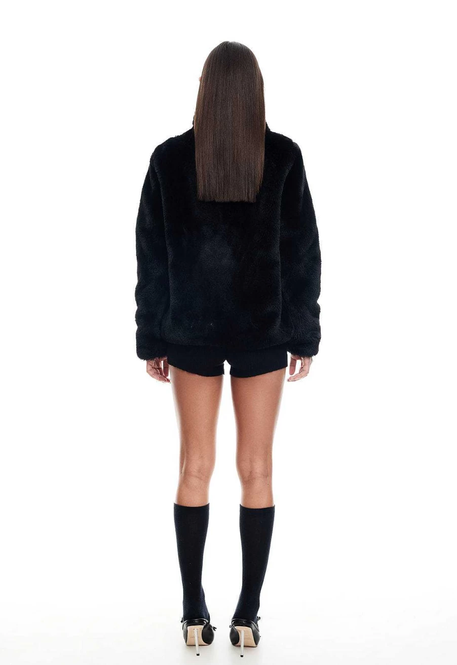 Lioness Women's Bada Bing Luxe Faux Fur Coat | Premium Winter Fashion Outerwear