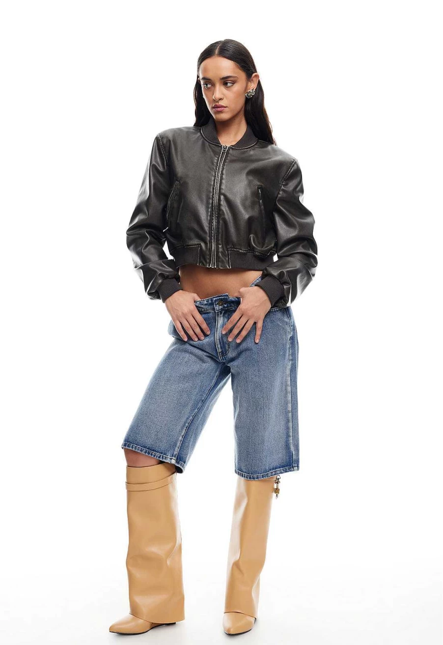 Lioness Women's Allure Bomber Jacket - Stylish Lightweight Outerwear for Fall