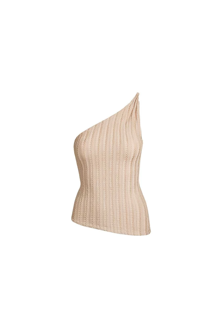 Unveiling One Shoulder Top