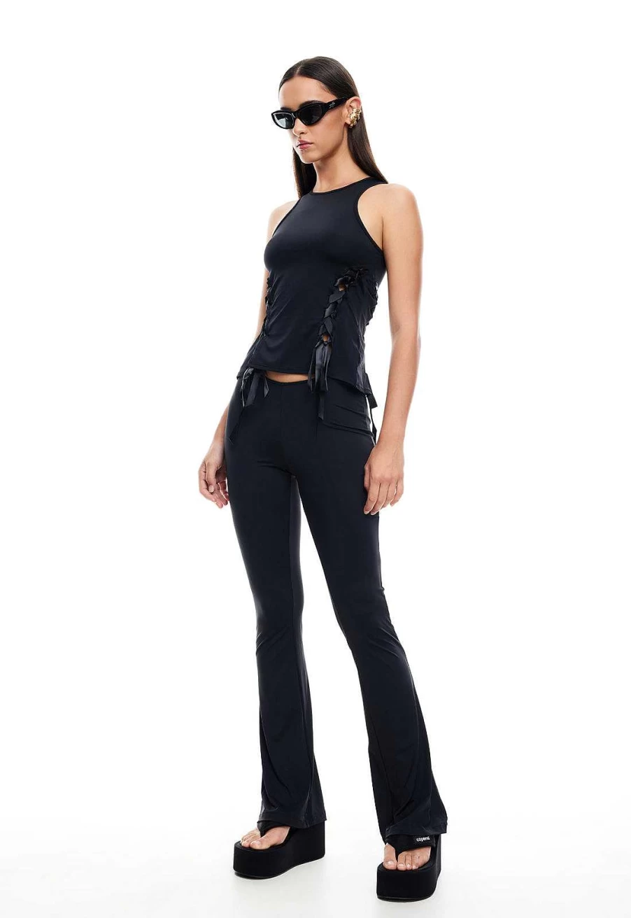 Lioness Women's Bisous High-Waisted Tailored Fit Pant Trousers for Everyday Comfort