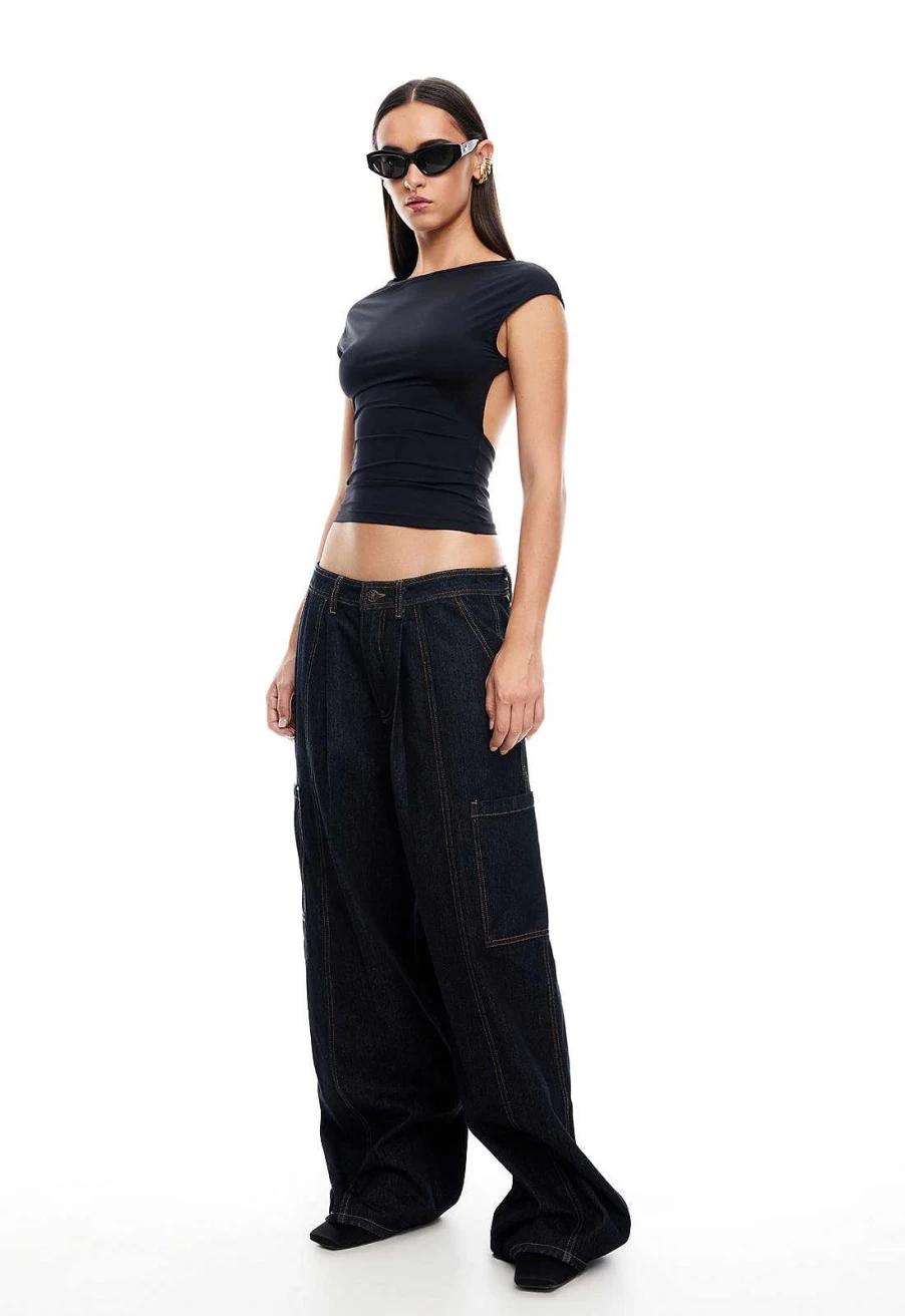 Lioness Women's Uno Tie-Front Top | Stylish Casual Knit Shirt