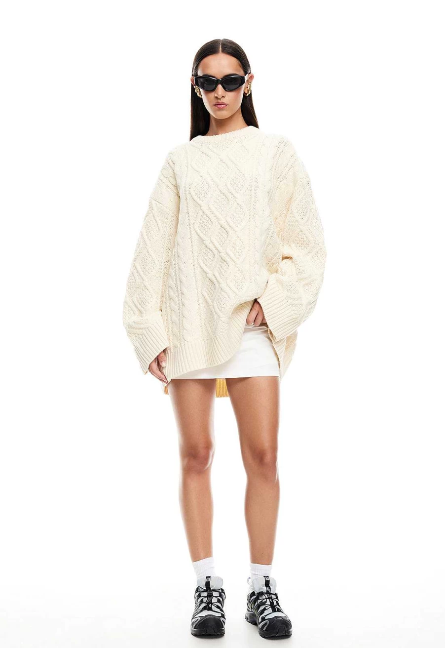 Lioness Women's Gigi Knit Sweater | Premium Soft Yarn Knitwear for Everyday Comfort