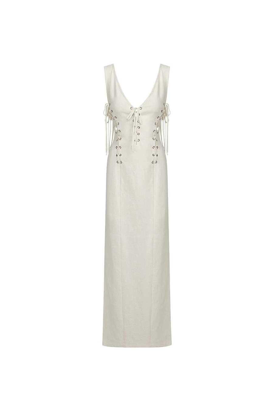 Lioness Women's Dreamscape Maxi Dress - Flowy Summer Bohemian Long Evening Gown