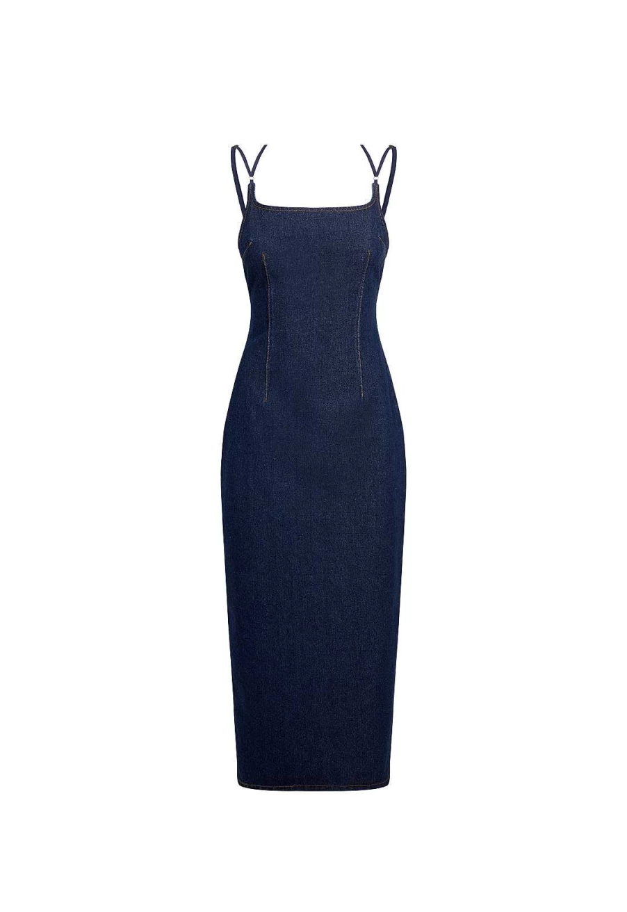 Lioness Women's Elegant Knee-Length Midi Dress for Formal Occasions