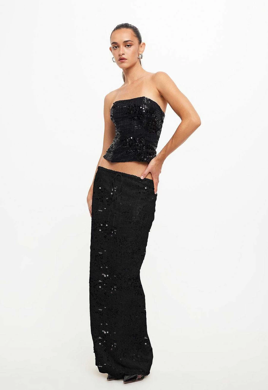 Lioness Women's Flowy Bohemian Maxi Skirt with Side Slit - Long Casual Summer Skirt
