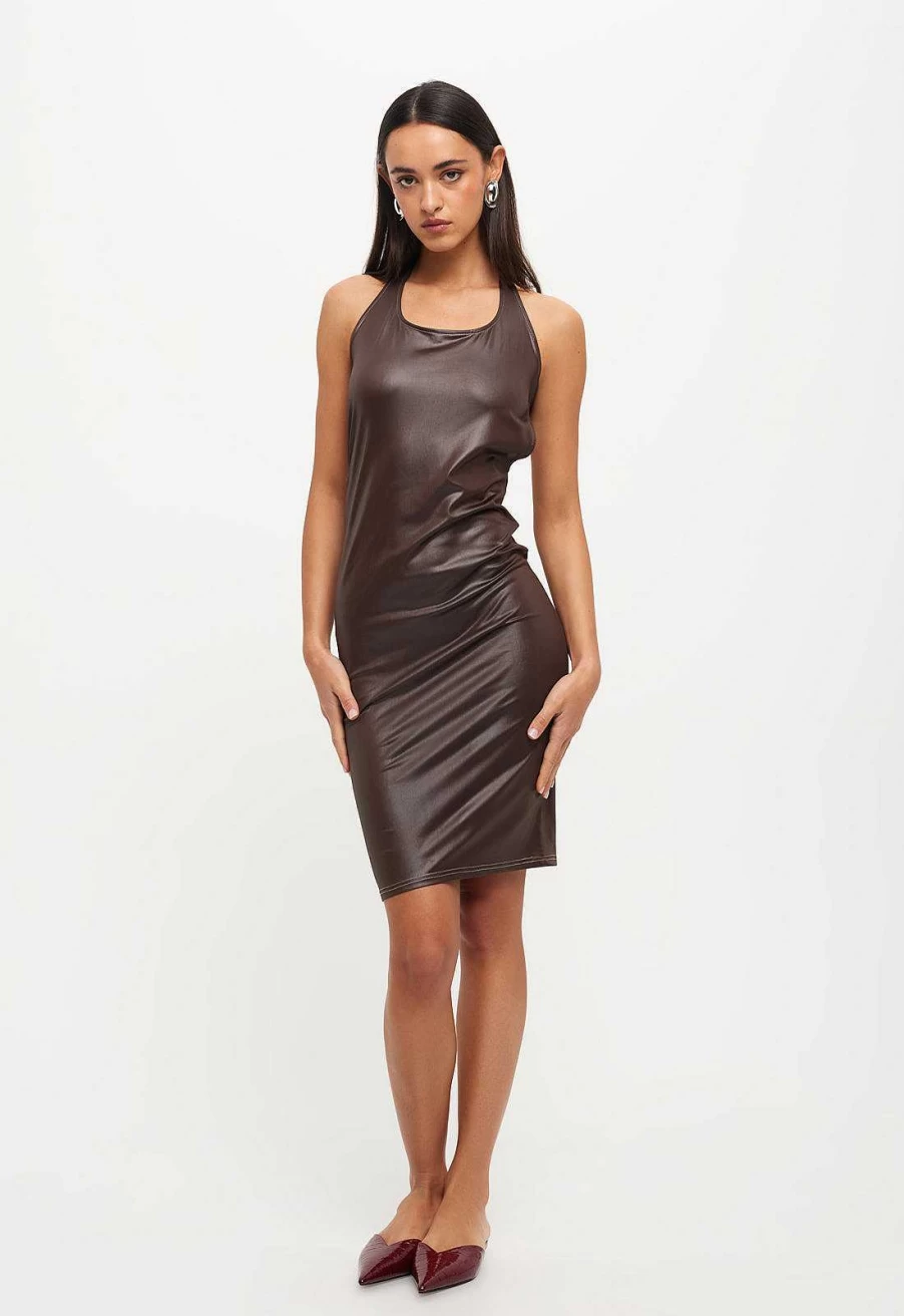 Lioness Women's Gwyneth Midi Dress - Classic Fit Mid-Length Style