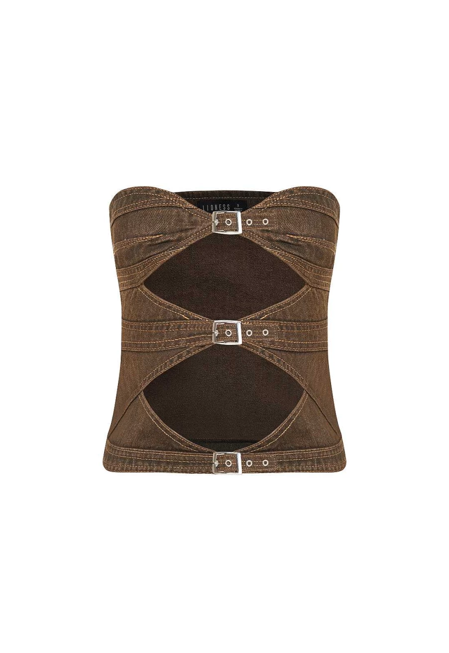 Women's Lioness Adjustable Buckle Corset Top - Stylish Waist Cincher for Women, Fashion Body Shaper