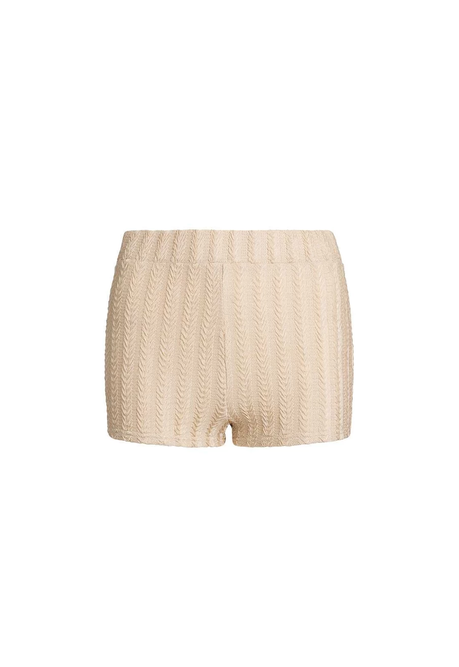 Lioness Women's Golden Mini Shorts - High Waist Casual Summer Denim Shorts