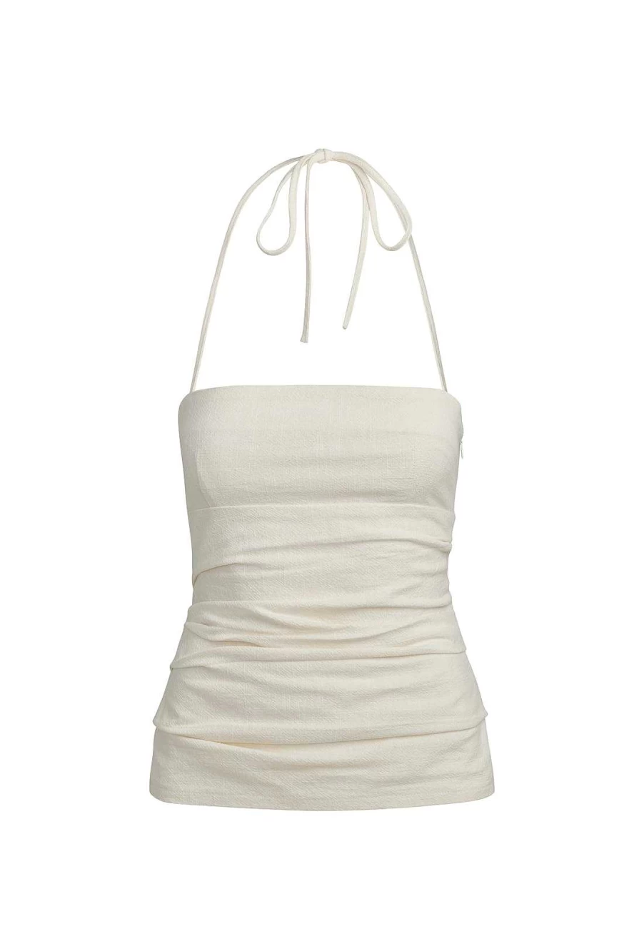 Lioness Women's 1999 Vintage Halter Neck Top | Summer Fashion Crop Shirt