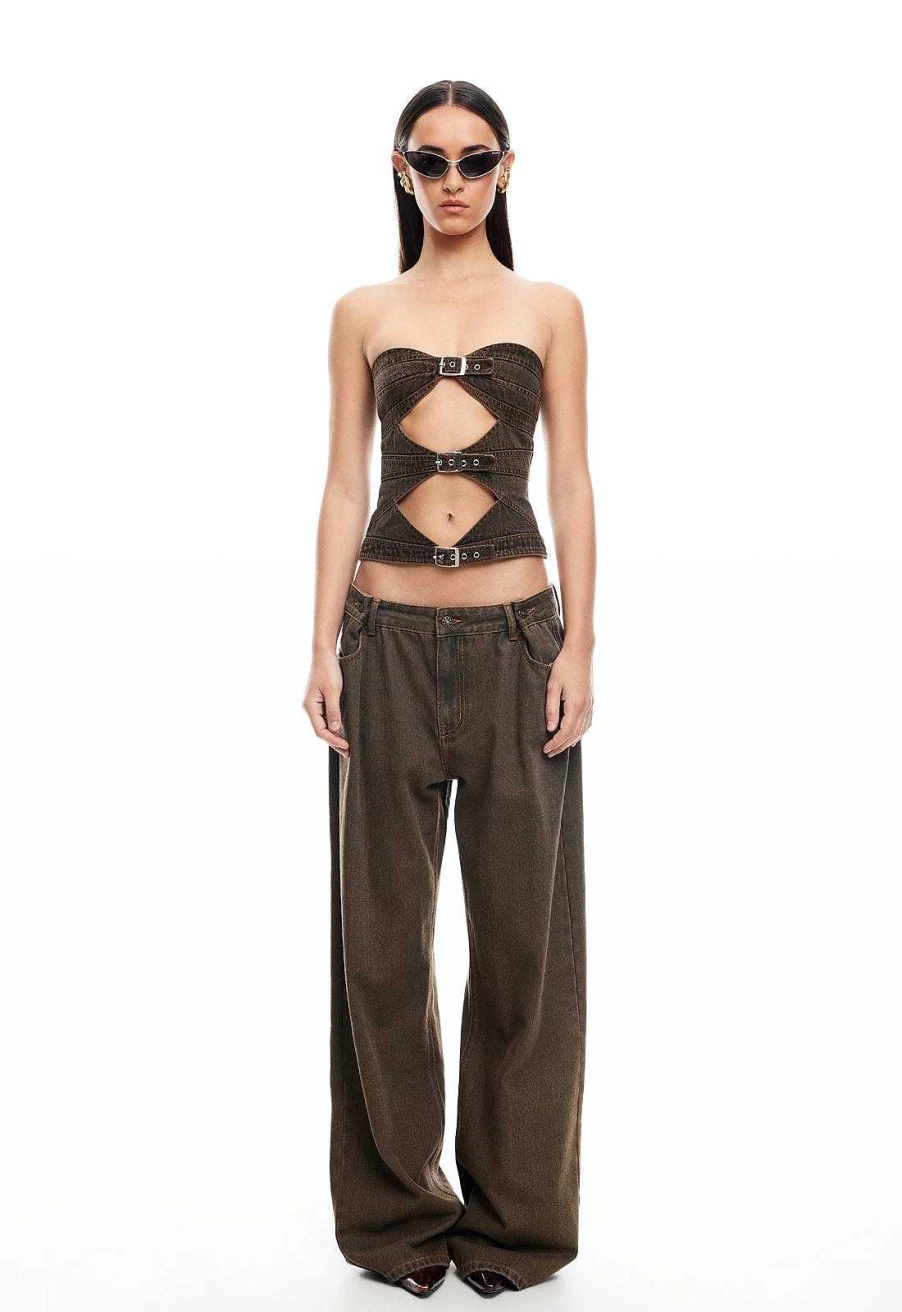 Lioness Women's Corset with Buckle Detail - Adjustable Waist Trainer & Body Shaper for Women