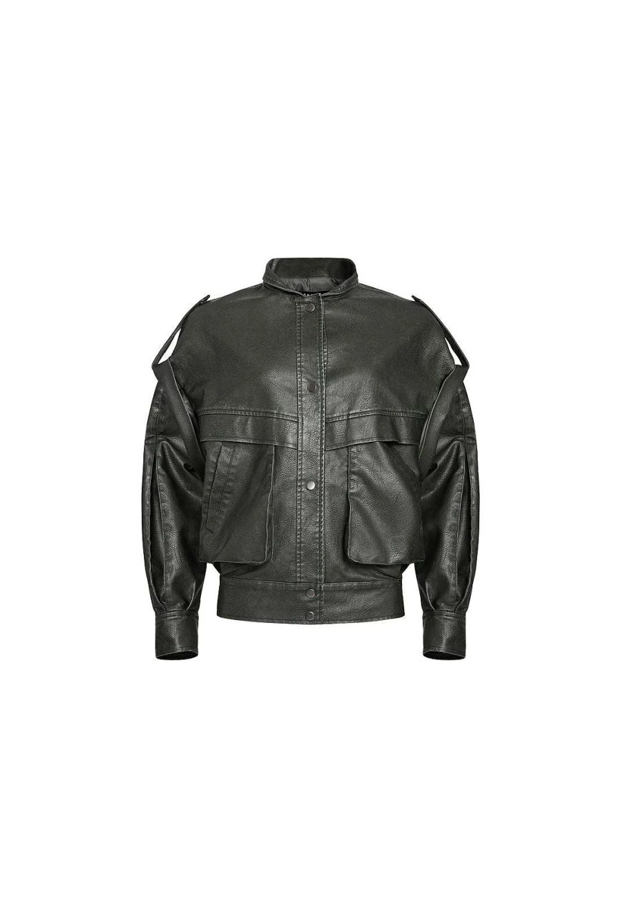 Lioness Women's Lightweight Madame Bomber Jacket | Casual Spring Windbreaker Coat