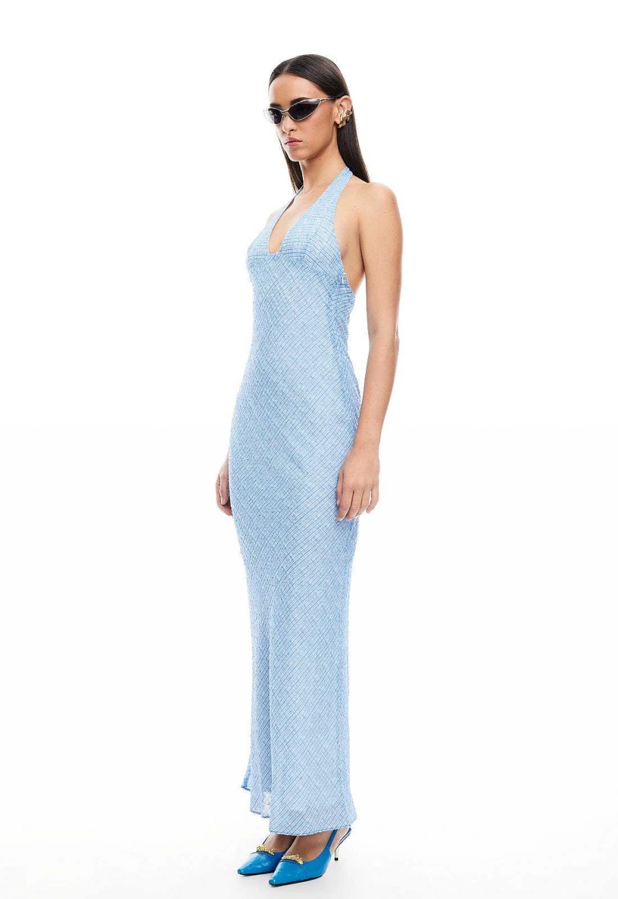 Lioness Women's Carrie Halter Neck Summer Dress - Flowy Casual Sundress