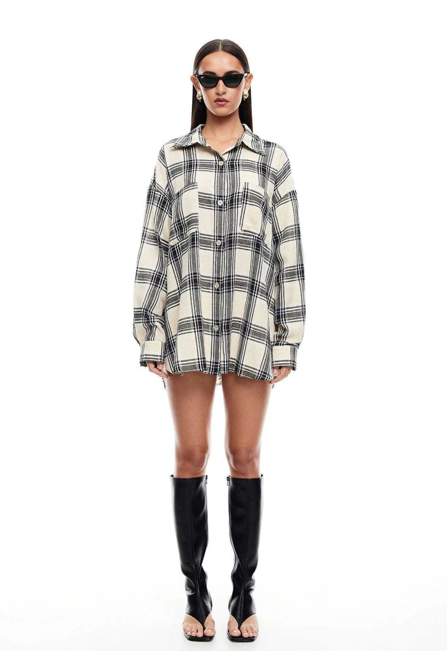 Lioness Women's Clarity Button-Up Casual Shirt | Stylish Everyday Top