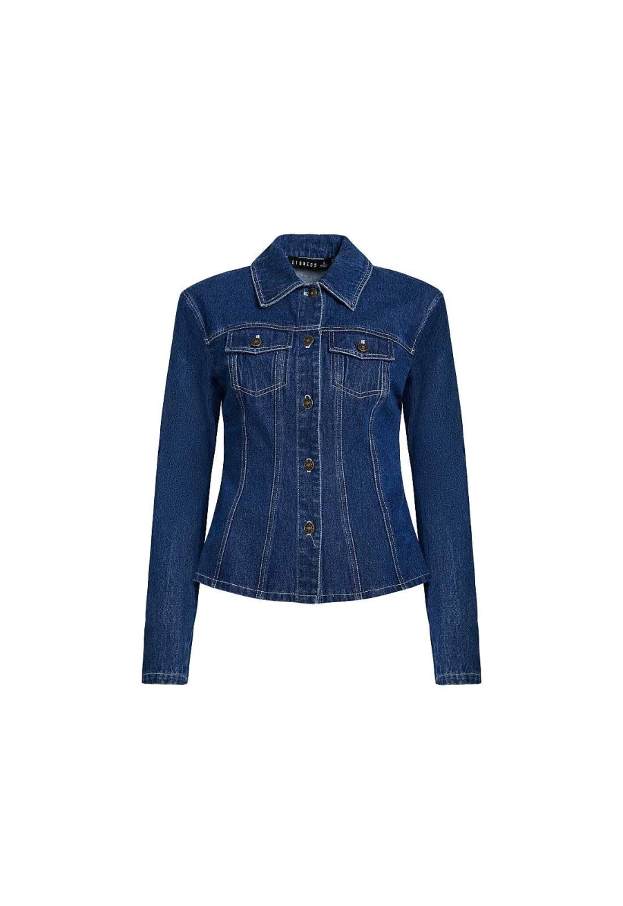 Lioness Women's Rider Denim Jacket | Stylish Casual Jean Coat for Women