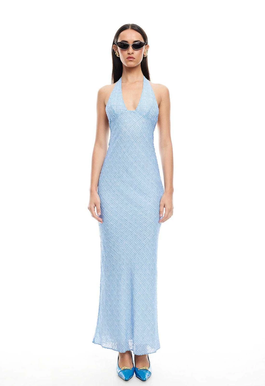Lioness Women's Carrie Halter Neck Summer Dress - Flowy Casual Sundress