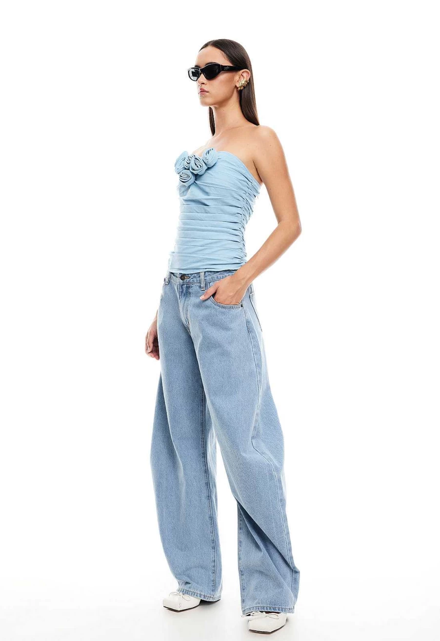 Lioness Women's Horseshoe Embellished Denim Jeans